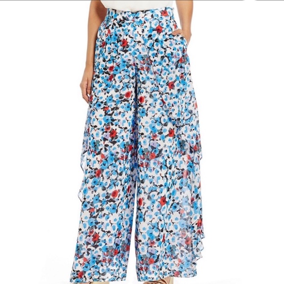 NWT - Badgley Mischka Belle Wide-Leg Melody Pants - Picture 2 of 7